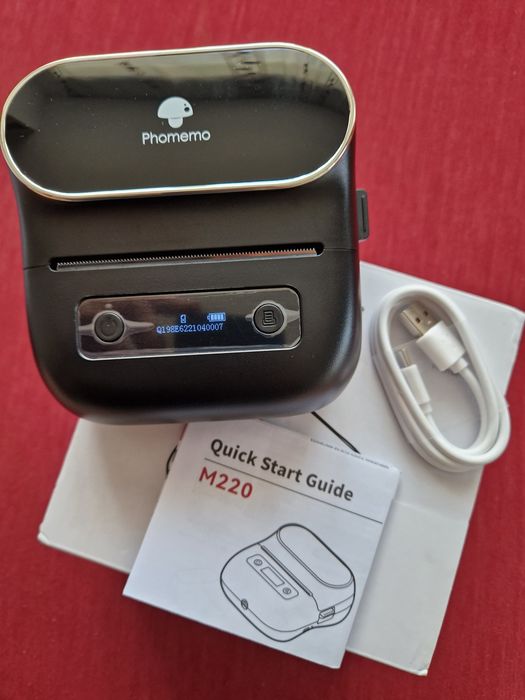 Phomemo M220 Black – Imprimanta Termica Bluetooth/USB pentru Etichete