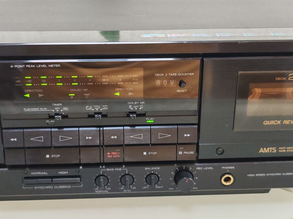 Dublu Casetofon Deck Aiwa AD-WX777 – Curele Noi / Perfect Funcțional