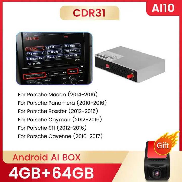 Modul Apple Carplay Porsche CAYENNE PANAMERA Android Auto Wireless