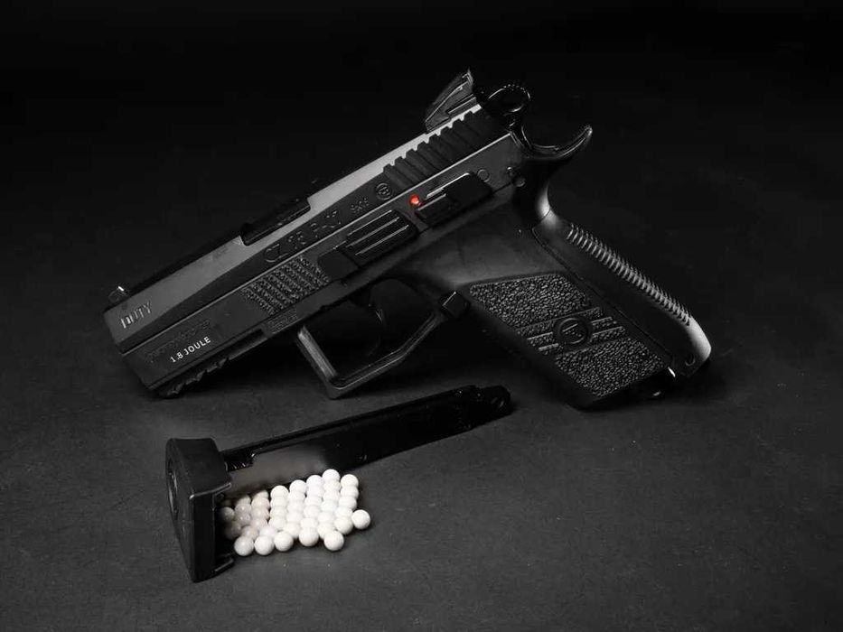 Лицензиран Еърсофт пистолет CZ 75 P-07 DUTY ASG  без GNB и с GBB CO2