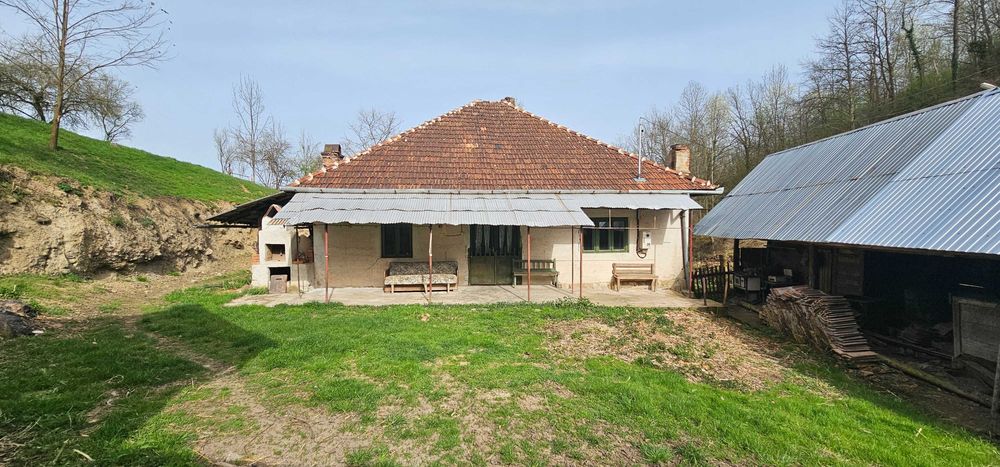 Vand casa cu gradina + padure + teren arabil