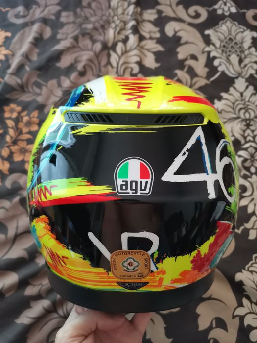 Каска за мотор AGV K3 Rossi Mugello Winter test 2019