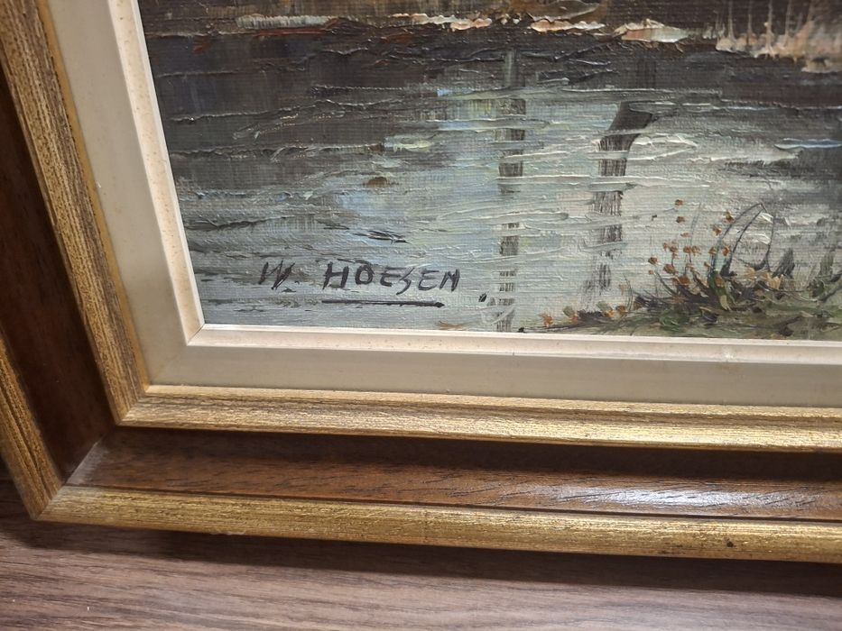 Маслена картина върху платно пеизаж