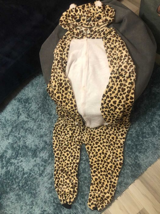 Пухкава пижама тип Onesie Леопард