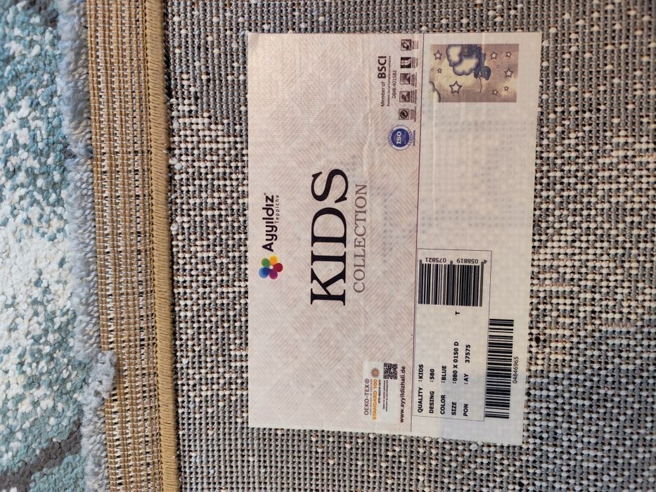 Vând covor Ayyıldız Kids Collection, model 580, culoare Blue, 160 pe 230 și 80 pe 150 cm