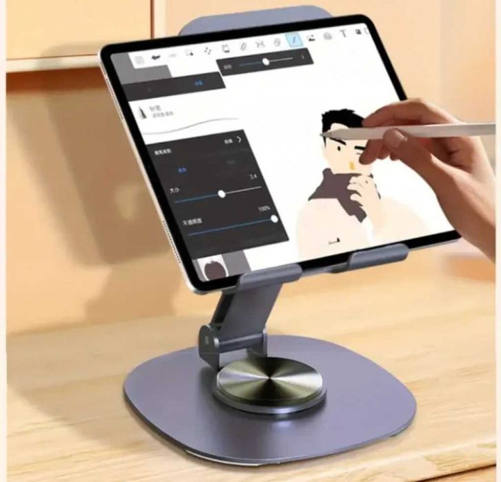 Метална Поставка за телефон, регулируема по височина, 360 завъртане