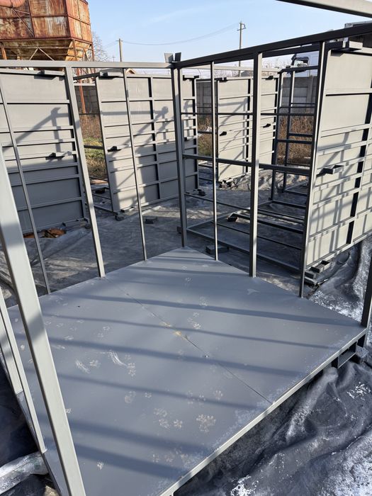 Boxpaleti metalici ieftini industriali cu tabla