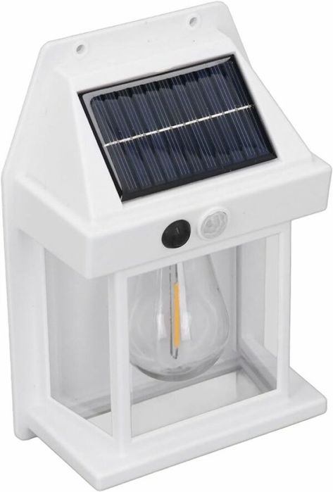 Соларна лампа с крушка Ретро стил Топла светлина Сензор за движение