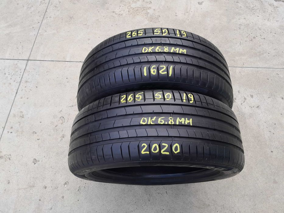 Doua anvelope de vara 265 50 19 pirelli p zero PZ4 profil 6,8 mm