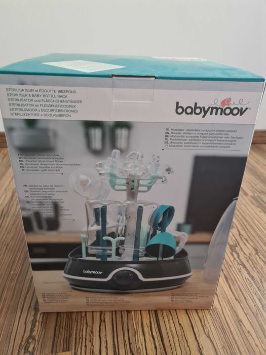 Sterilizator electric 2 in 1 BABYMOOV A003110, 550 W (Alb/Albastru)