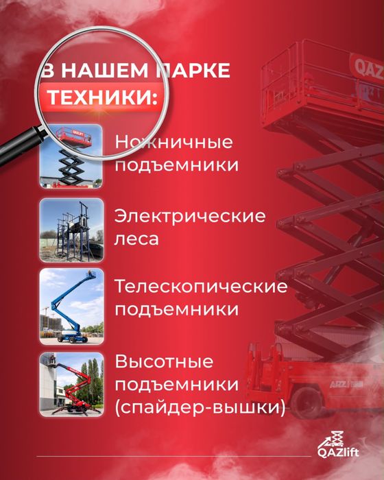 Аренда ножничных подъемников