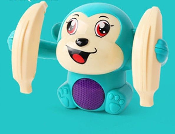 Бебешка играчка търкаляща се маймунка