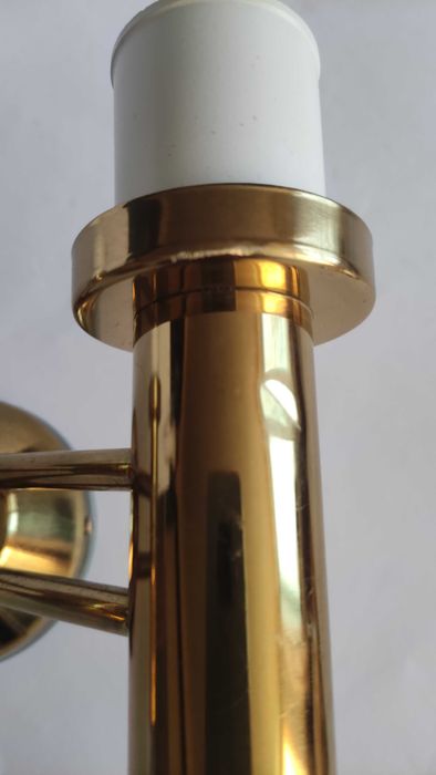 Аплик двойка за стена или таван от месинг