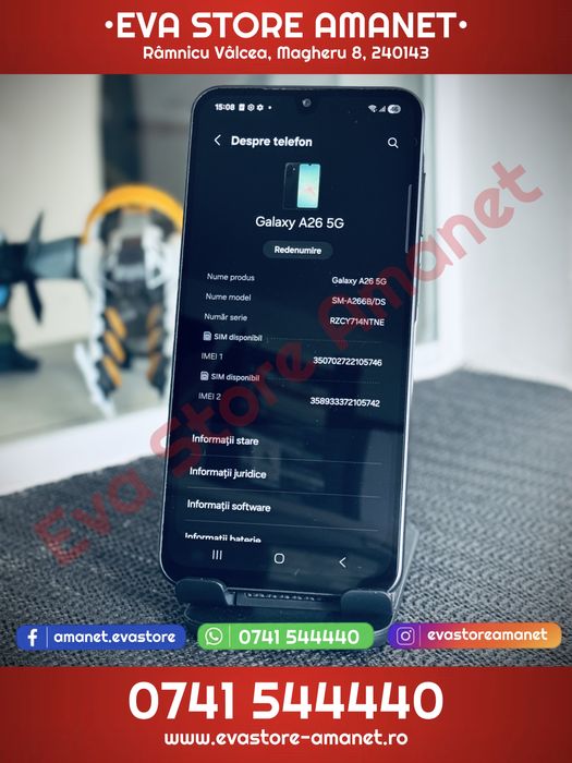 SAMSUNG Galaxy A26 5G Black 128GB 6GB RAM Dual SIM