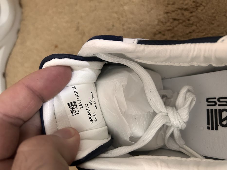 Cavalli class мужские кроссовки кожаные 44,45раз