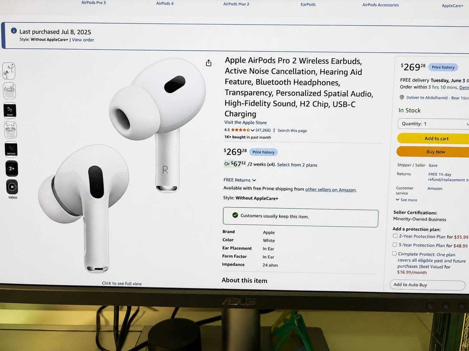 AirPods Pro 2 Type-C + чехол с магнитом и клипсой