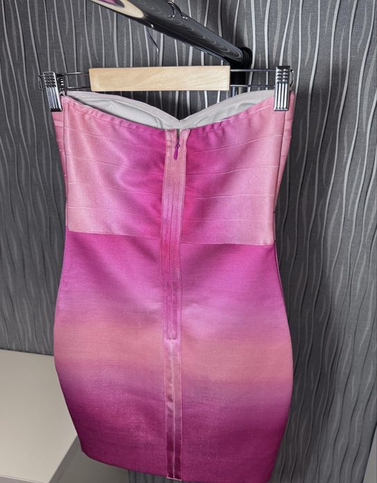 Бандажна розова рокля!