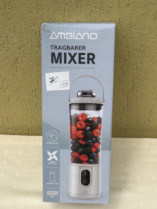 Mixer de mână/ghiozdan Ambiano, 470 ml, nou
