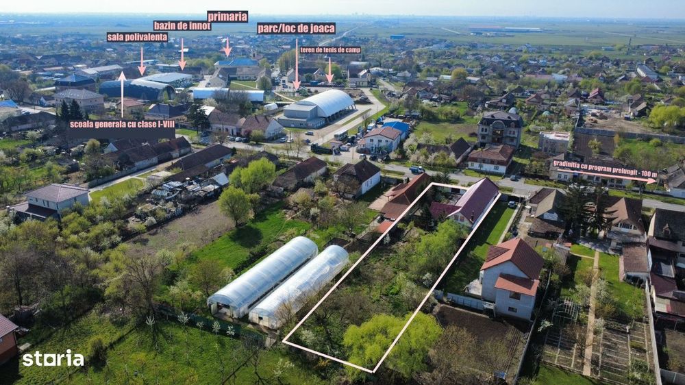 Comis. 0% - Centru - Sanandrei - Teren 1850 mp + Casa renovata complet