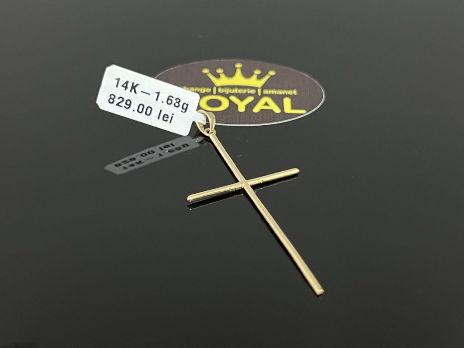 Bijuteria Royal CB : Pandantiv cruce aur 14k 1,63 grame