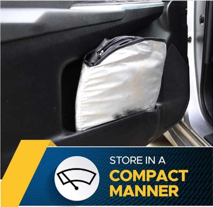 Автомобилен сгъваем двоен сенник за предното стъкло на кола