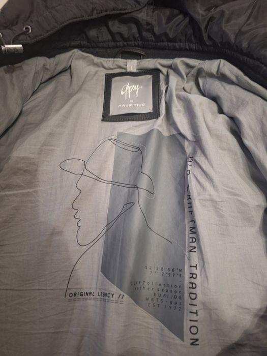 Geaca piele naturală biker Gipsy cu gluga L