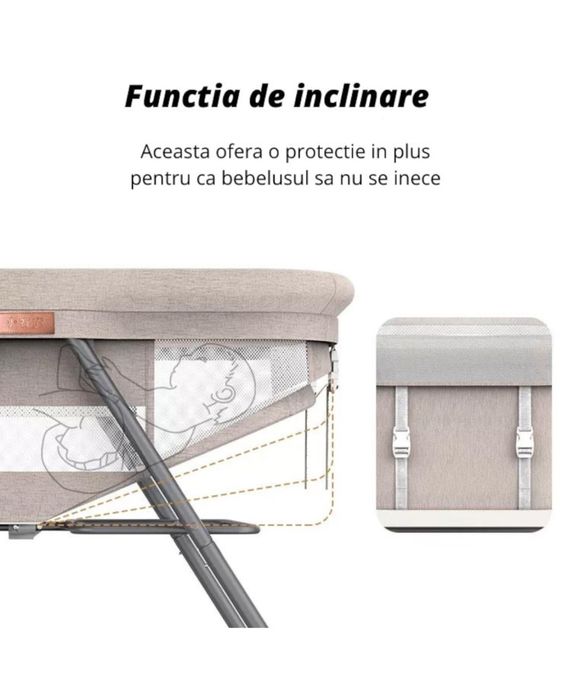 Patut pliabil pentru bebelusi