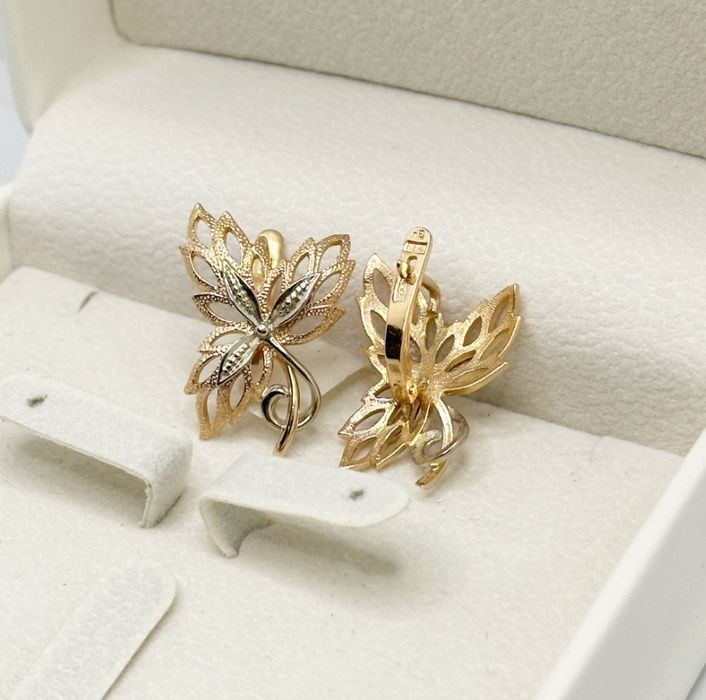 Золотые серьги российские