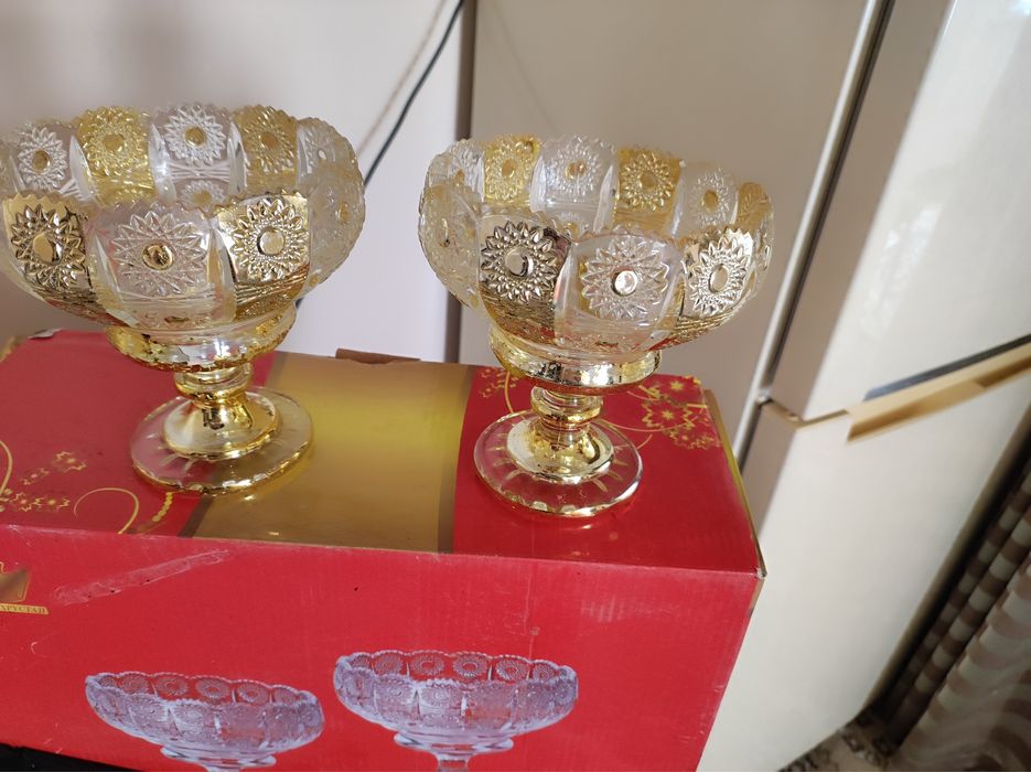 Конфетницы хрустальные