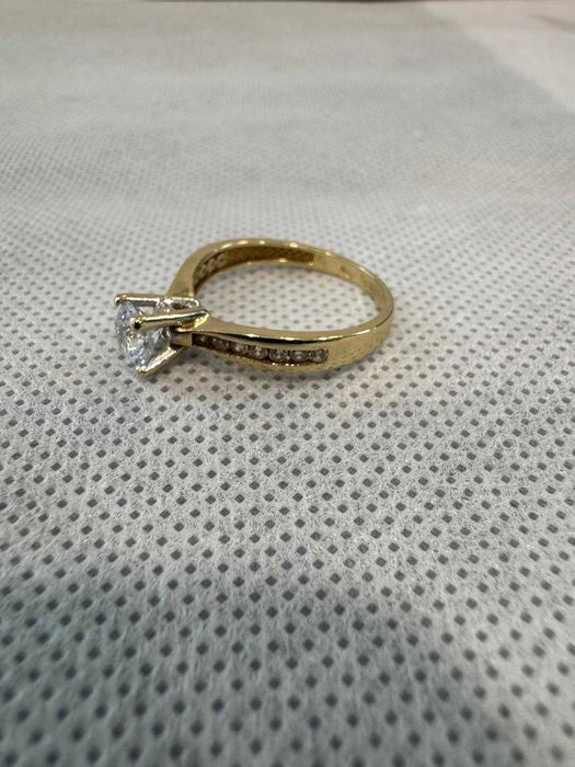 (Ag41) Inel aur, 14K B5824 - Certificat de garanție!