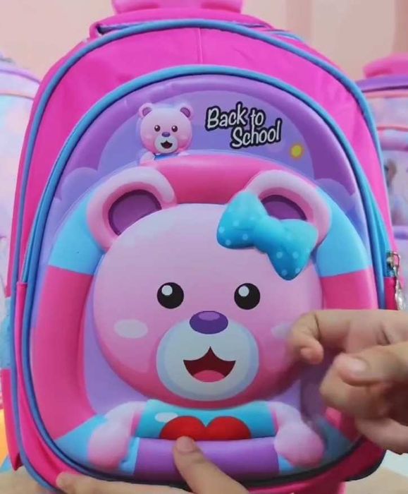 Детска ученическа чанта с щампована твърда карикатура за предучилищна