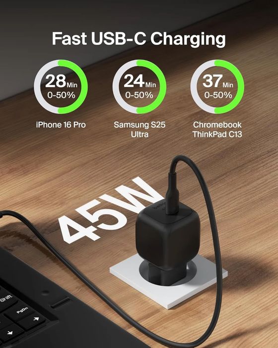 Belkin Compact USB-C Wall Charger 45W