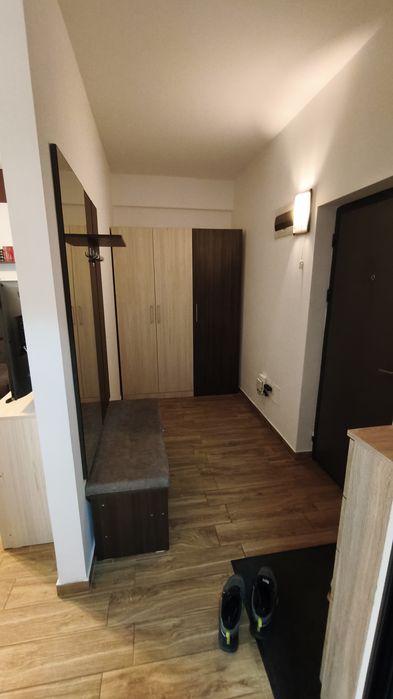 Apartament cu o camera de inchiriat sau vanzare 69500 euro, Tomesti Iasi, 38 mp, bloc nou, parter, complet mobilat si utilat