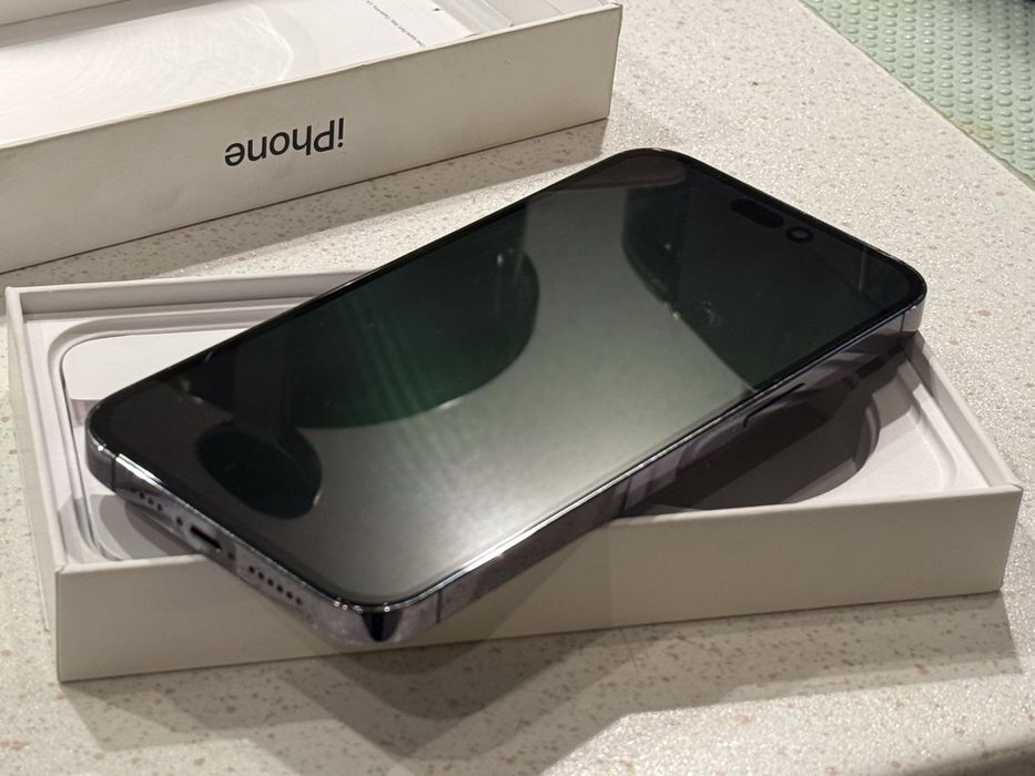 iPhone 14 Pro Max 128GB Deep Purple – Перфектен, 100% Батерия!