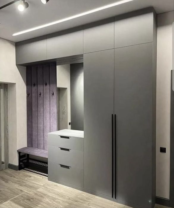 Прихожие гардеробные Кухни на заказ МДФ за 1 метр от