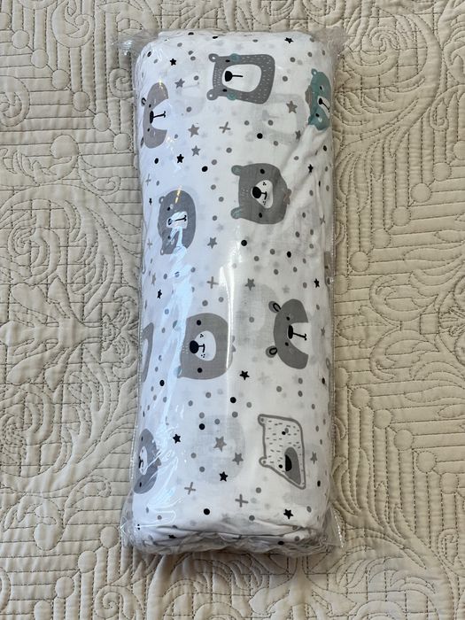 Плик за завивка Панагюрище PNG 200x220 – 100% памук, нов, бял с мечета