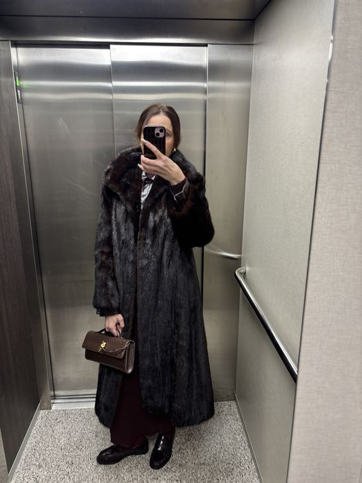 Кожено палто цели кожи лисица норка визон