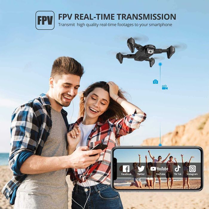 SIGILATA Drona GPS 4K 4VRC 4D-F6 Follow Me Auto Return Home Waypoints