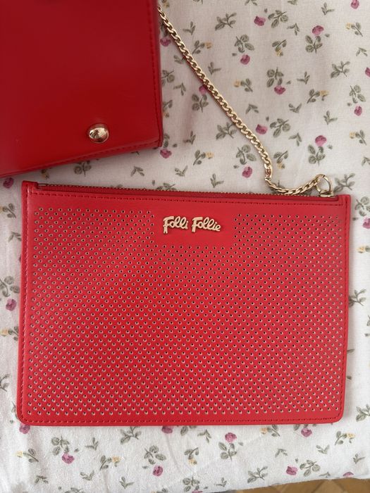 Червена дамска чанта Folli Follie