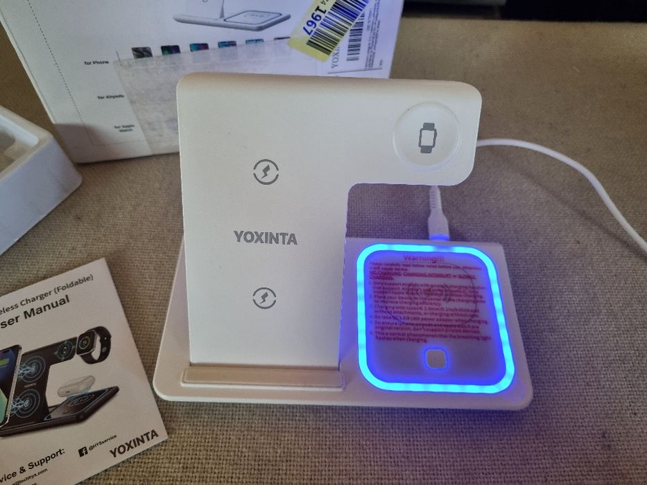 Incarcator Wireless Yoxinta 3 in 1. Nou.