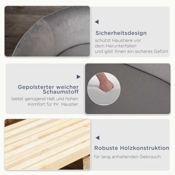 PawHut Кучешки диван за домашни любимци