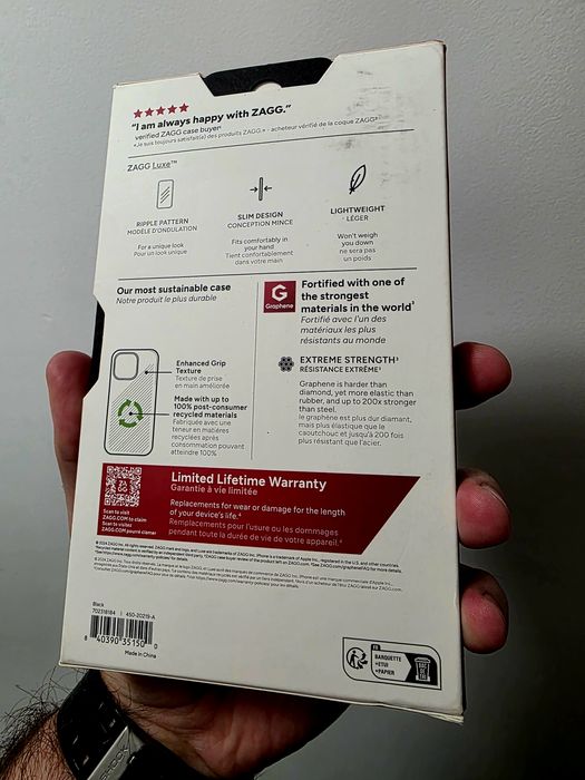 Husa ZAGG Luxe Graphene Iphone 14,15,16e