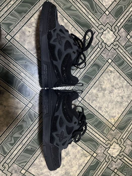 Louis Vuitton Skates Black Crystals