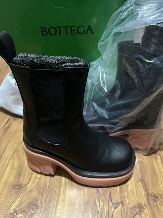 Женские ботинки Bottega Veneta,натуральная кожа ,осень -весна