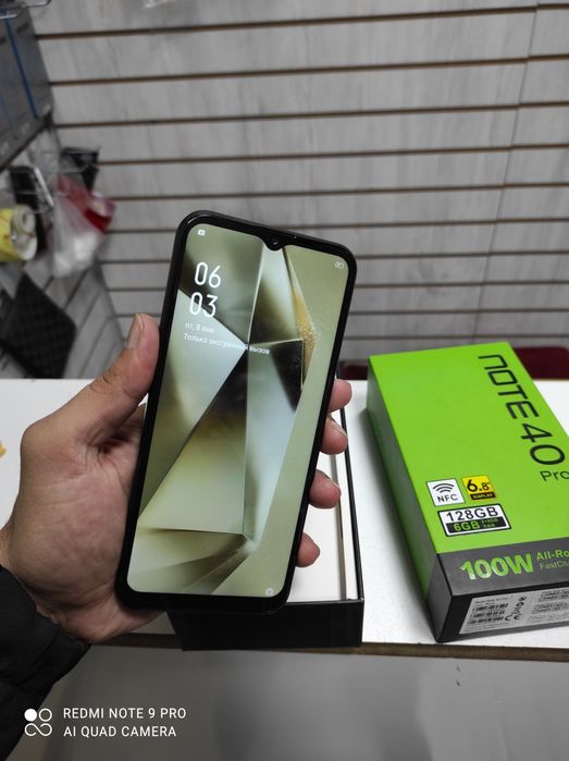 Note 40 pro plus 6/128gb NEW ISHLAMAGAN