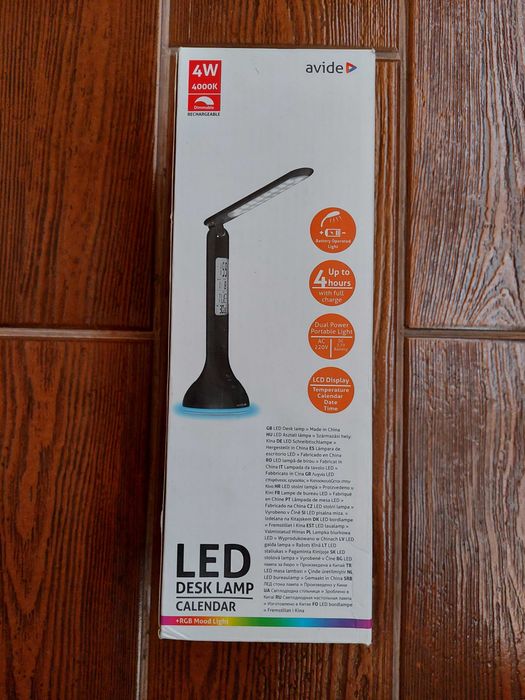 Lampa de birou Avide LED RGB Mood Light 4W culoare neagra