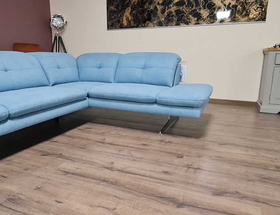 ПРОМОЦИЯ!!! Син ъглов диван от плат "DANA"