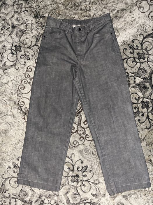 Zara джинсы широкие 42 размер серые
