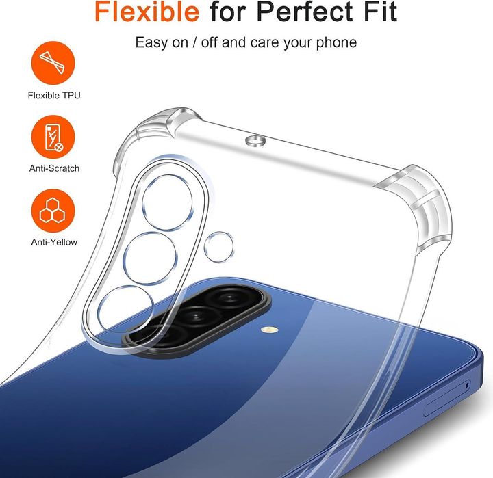 Прозрачен Силиконов Удароустойчив Кейс за Samsung Galaxy A17