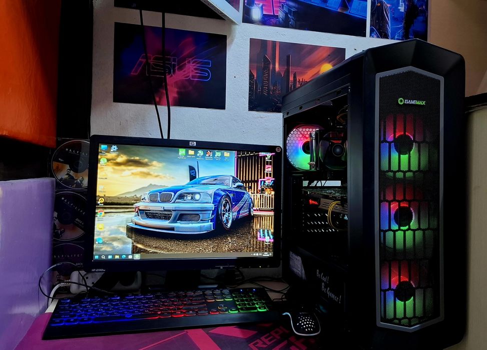 Игровой компьютер в полном комплекте